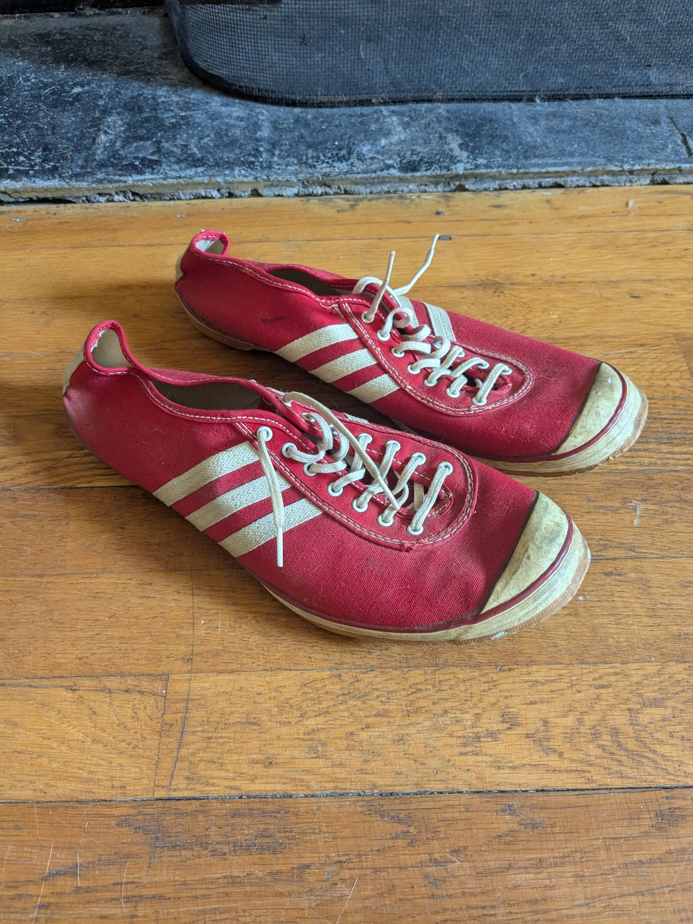 1960s Red Converse Chuck Taylor Track Star Low Top Sneakers